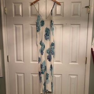 Love Stitch Black Gauze Maxi Dress Sz SFlowy